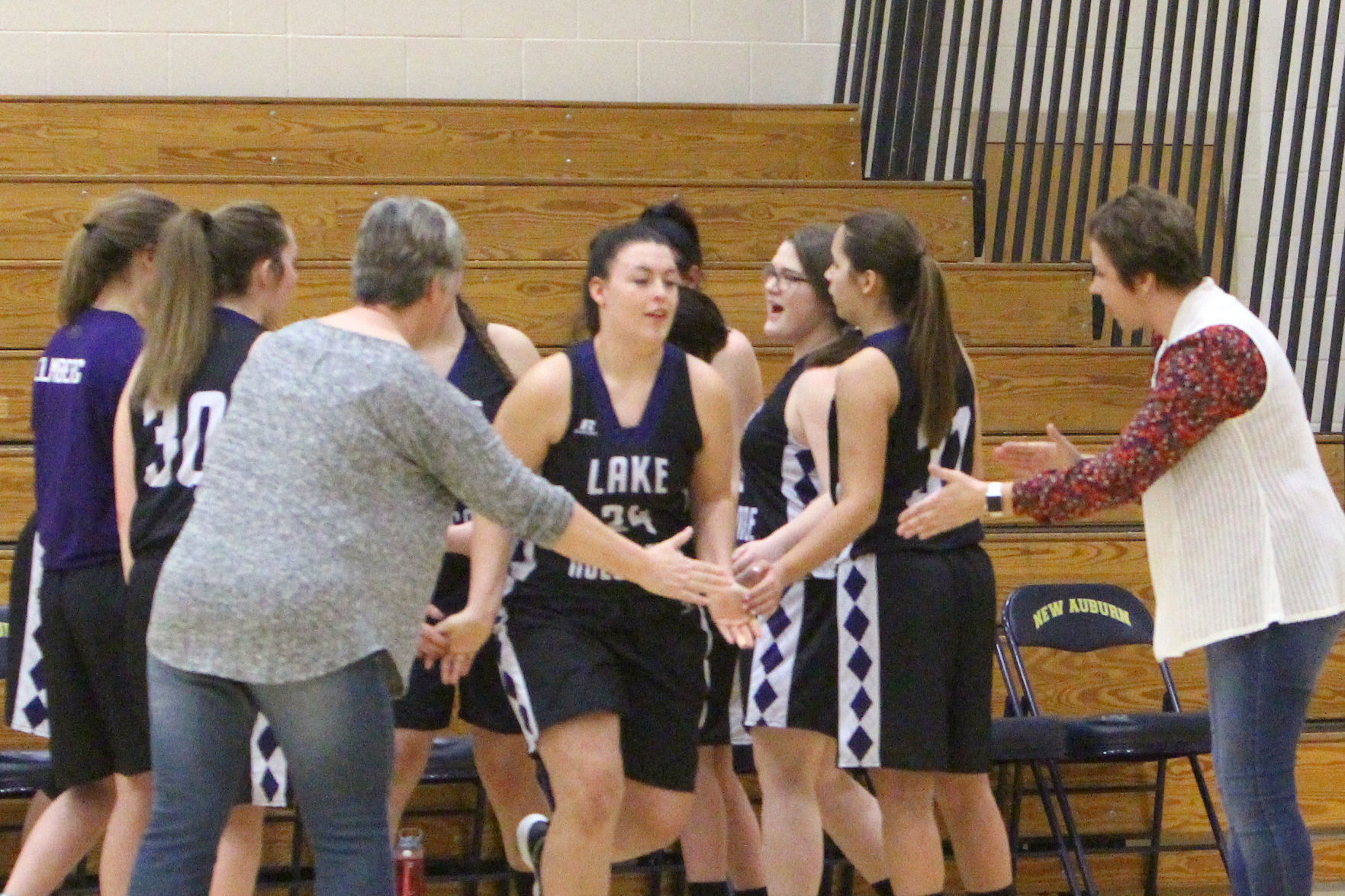 Lake Holcombe at New Auburn girls basketball 2-14-19